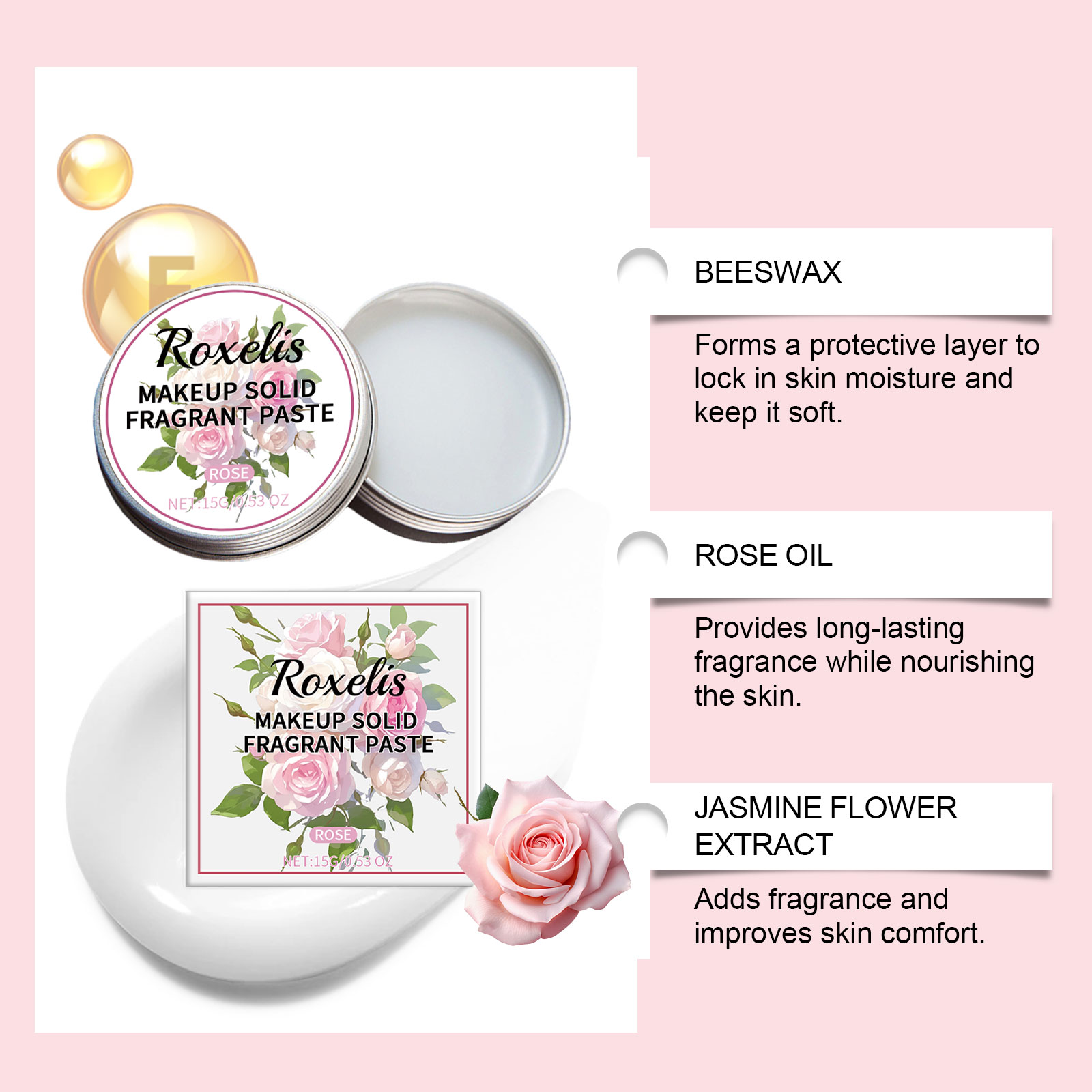 ROXELIS Rose Paste balsamo per - Perfume Fragrance Kit recensione e prezzo